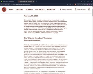 Chipotle Promo Codes (4 Verified) - Sitewide Mar 2025