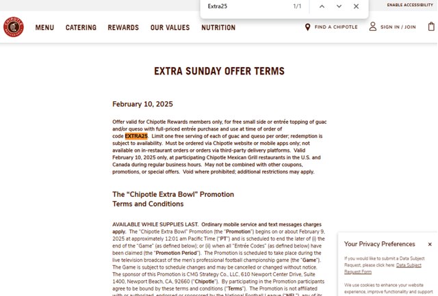 Chipotle Promo Codes (4 Verified) - $10 Off w/Code Mar 2025