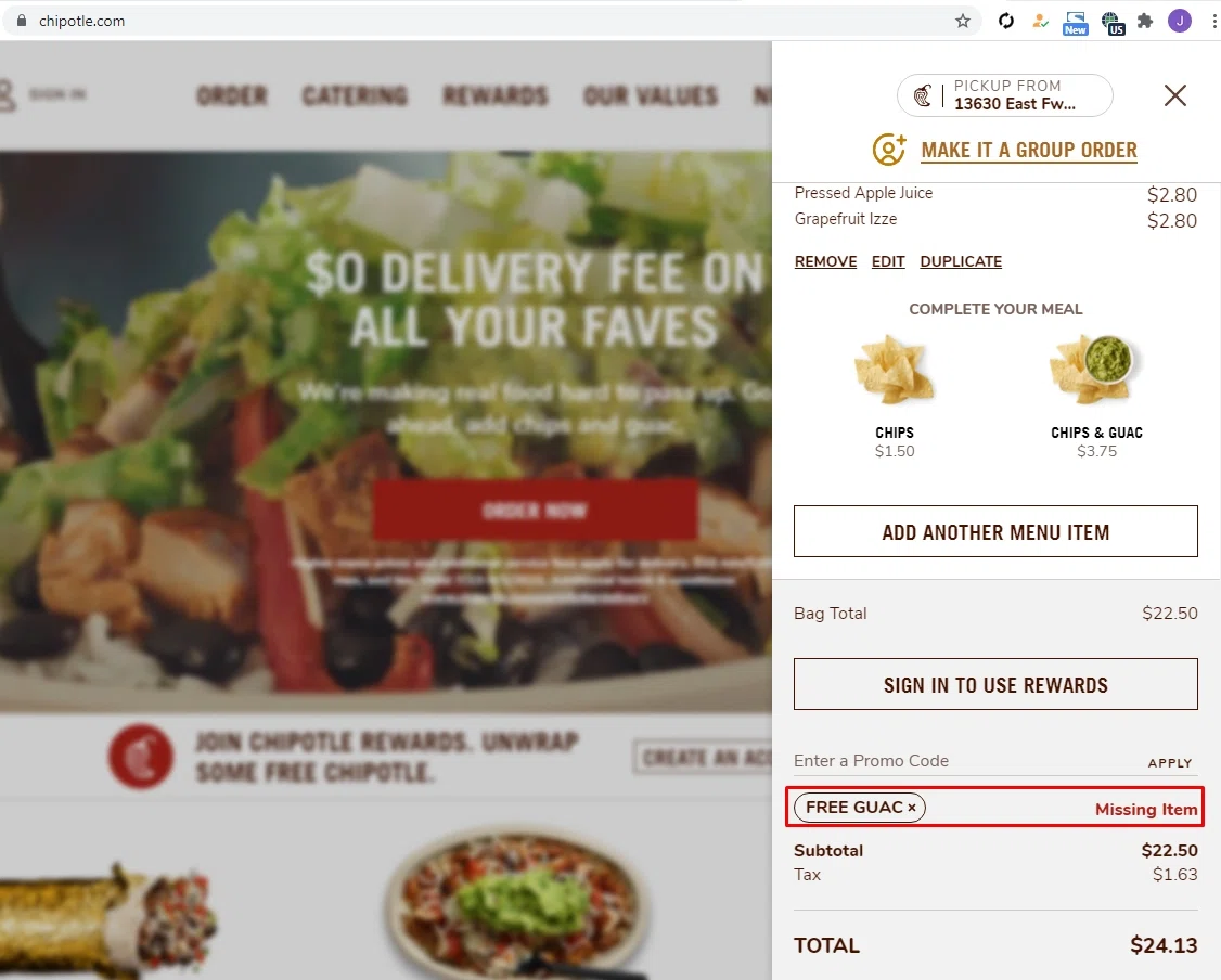 25% Off Chipotle Promo Codes | Sep 2021 | SimplyCodes chipotle promo code 2023 free delivery