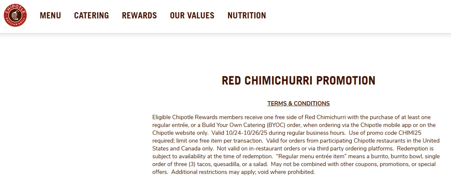 Chipotle Promo Codes - $10 Off (4 Verified) Nov 2025