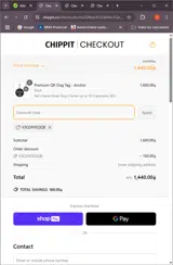 V3Q3XVEQQB coupon verification screenshot