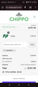 Laborday coupon verification screenshot