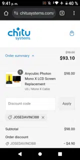 JOSEDAVINCI88 coupon verification screenshot