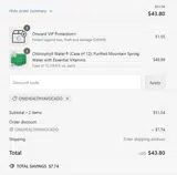 ONEHEALTHYAVOCADO coupon verification screenshot
