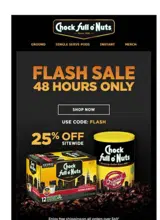 Chock Full o'Nuts coupon verification screenshot
