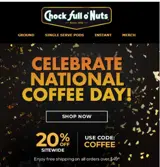 Chock Full o'Nuts coupon verification screenshot