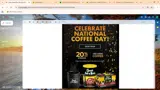 Chock Full o'Nuts coupon verification screenshot