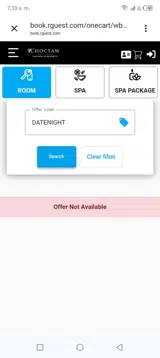 DATENIGHT coupon verification screenshot