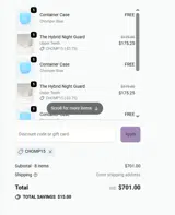 CHOMP15 coupon verification screenshot