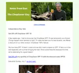 Chopsaver coupon verification screenshot