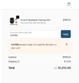 EASY80 coupon verification screenshot