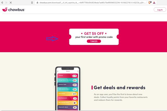 Chowbus checkout page showing Chowbus promo code box | Screenshot taken by SimplyCodes community member on Apr 14, 2021