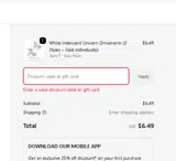 BFGREENERY25 coupon verification screenshot