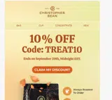 treat10 coupon verification screenshot