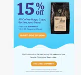 CBPRIME15 coupon verification screenshot