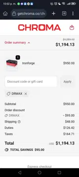 DRMAX coupon verification screenshot