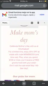 Momsrock coupon verification screenshot