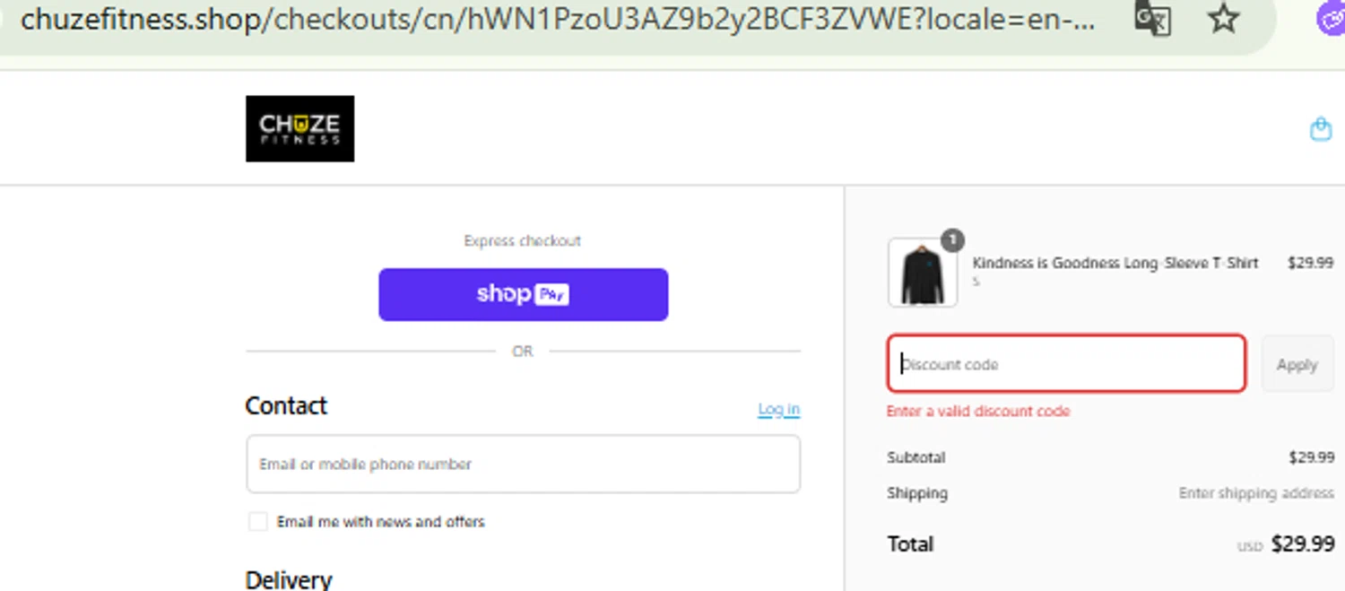 Chuze Fitness promo code screenshot showing code SMILING50 applied at Chuze Fitness checkout page. Uploaded by SimplyCodes community member CashMaestro9337 on Aug 4, 2025