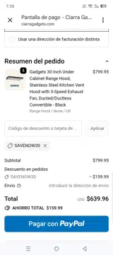 SAVENOW30 coupon verification screenshot