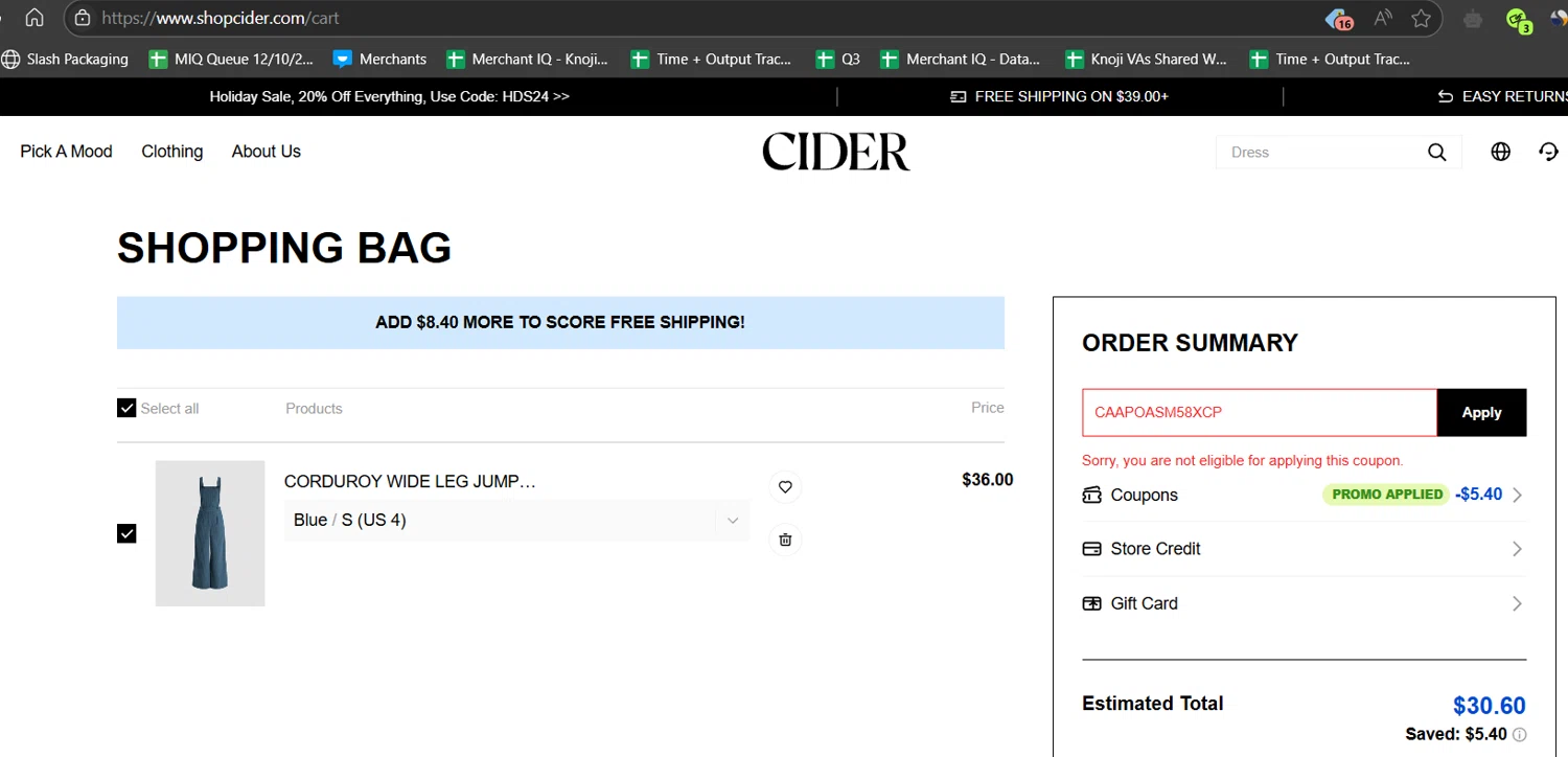 Cider Rabatt Code
