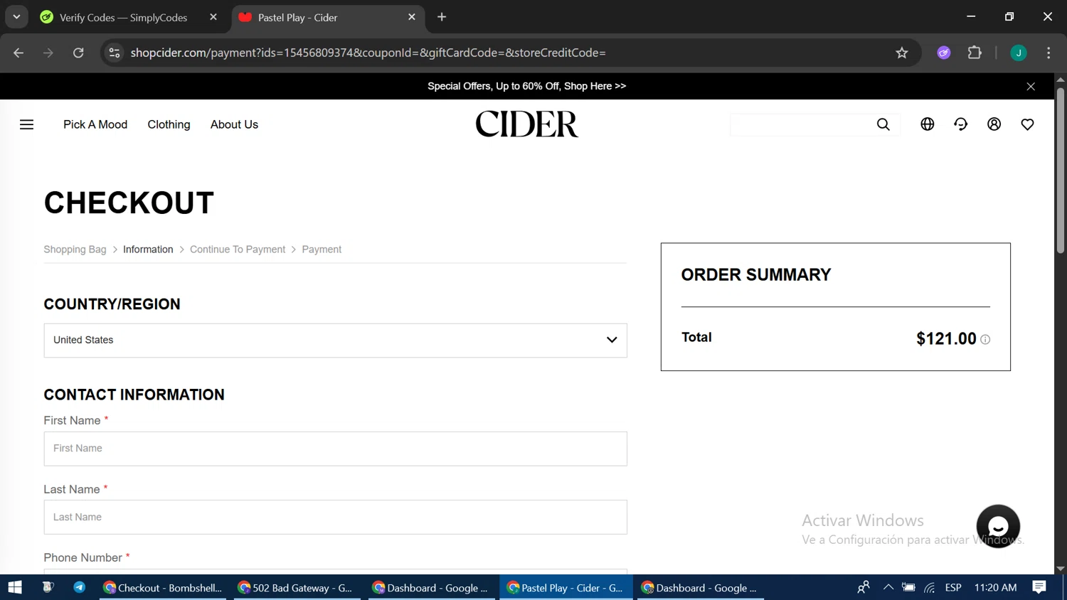 Cider promo code screenshot showing code MARIM15 applied at Cider checkout page. Uploaded by SimplyCodes community member LuckyPioneer1051 on Aug 27, 2025