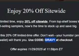 GRAVY coupon verification screenshot