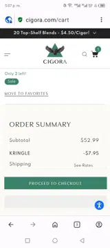 Kringle coupon verification screenshot