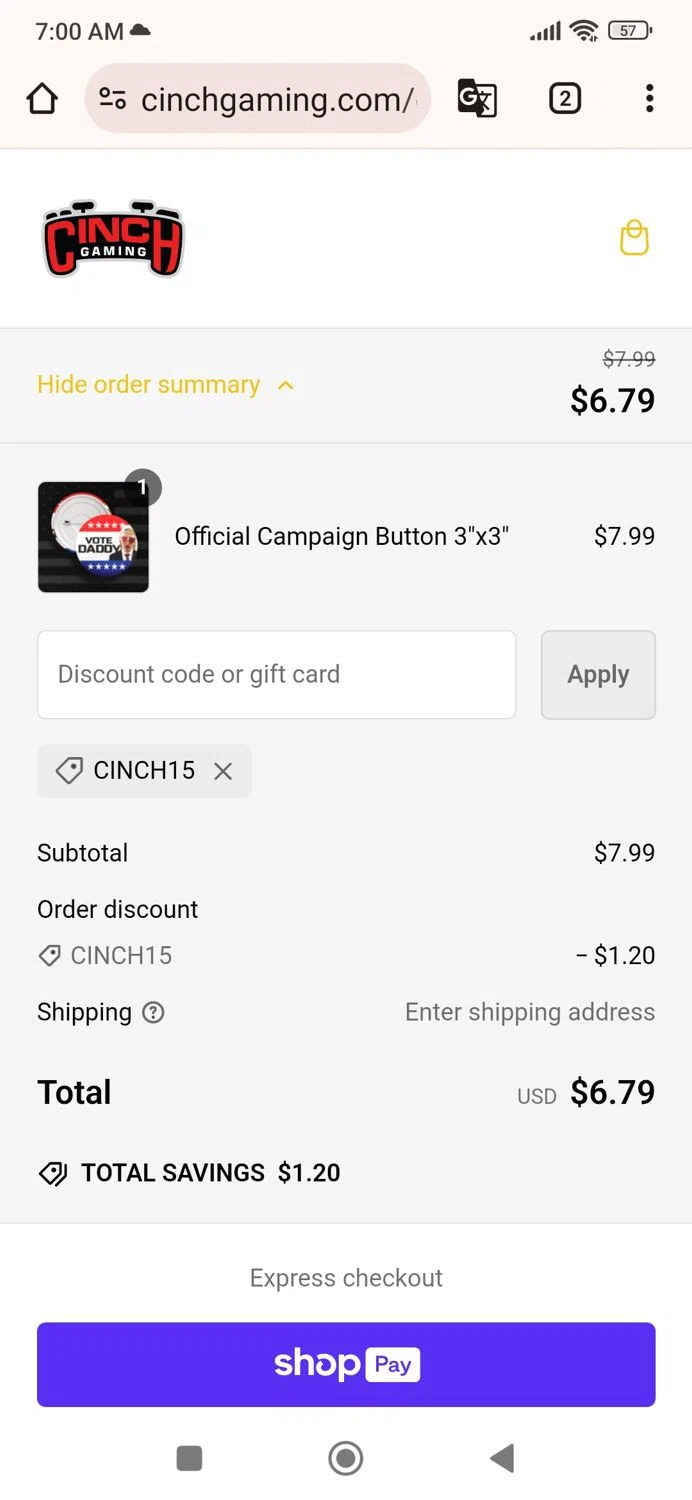 where to use Cloneralliance promo code box