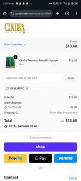 SAVEMORE coupon verification screenshot