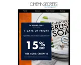 creepy15 coupon verification screenshot