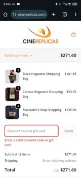 BAGSBAGS coupon verification screenshot