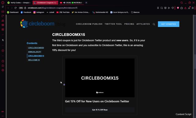 Circleboom checkout page showing Circleboom promo code box | Screenshot taken by SimplyCodes community member on Jun 5, 2025