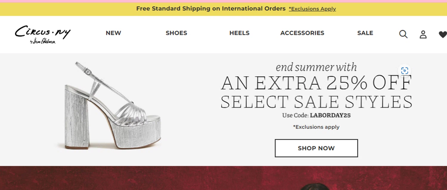 Circus NY promo code screenshot showing code LABORDAY25 applied at Circus NY checkout page. Uploaded by SimplyCodes community member abundancia on Aug 28, 2025