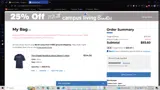The Citadel Bookstore coupon verification screenshot