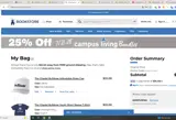 The Citadel Bookstore coupon verification screenshot