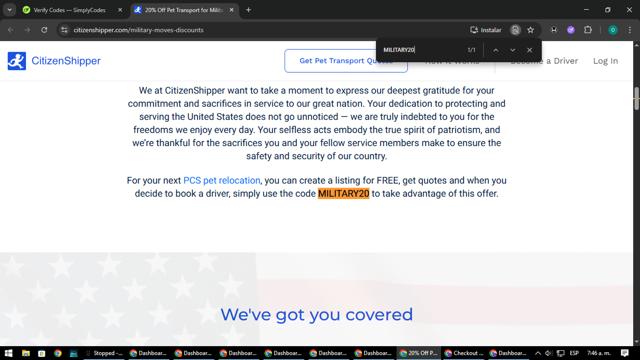 CitizenShipper checkout page showing CitizenShipper coupon code box | Screenshot taken by SimplyCodes community member on Aug 28, 2025