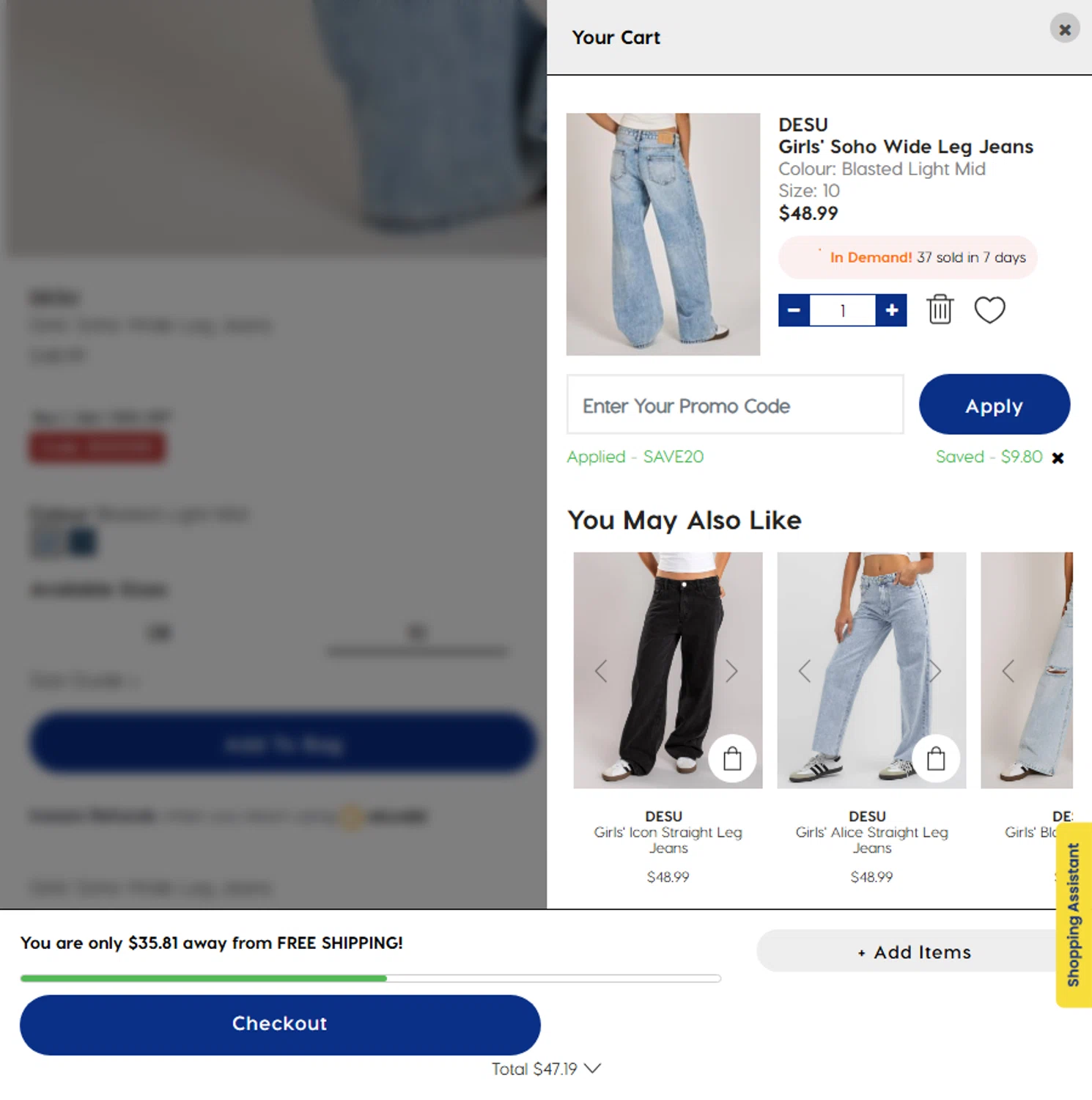 City Beach promo code screenshot showing code SAVE20 applied at City Beach checkout page. Uploaded by SimplyCodes community member Beaaalmera on Aug 16, 2025