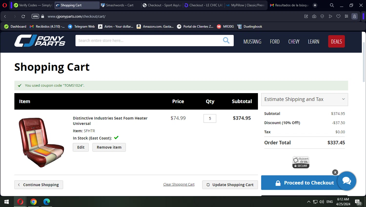 CJ Pony Parts Coupons 10 Off September 2024