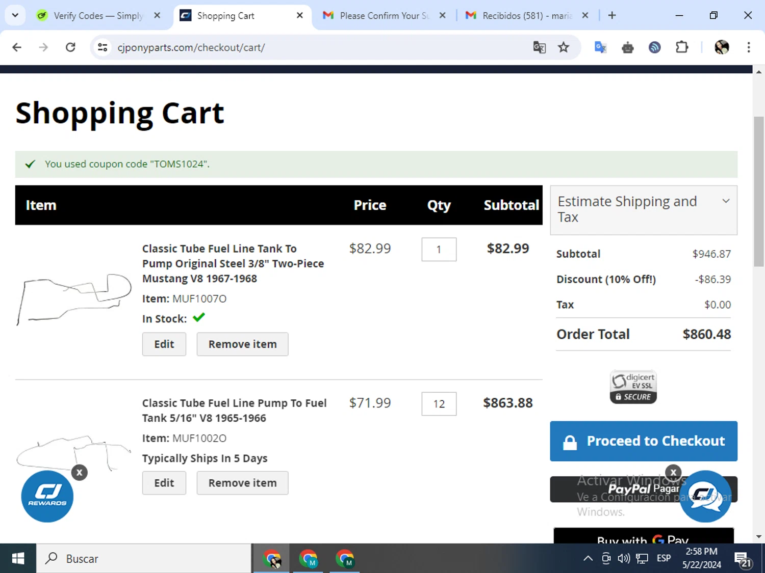 CJ Pony Parts Coupons 10 Off September 2024