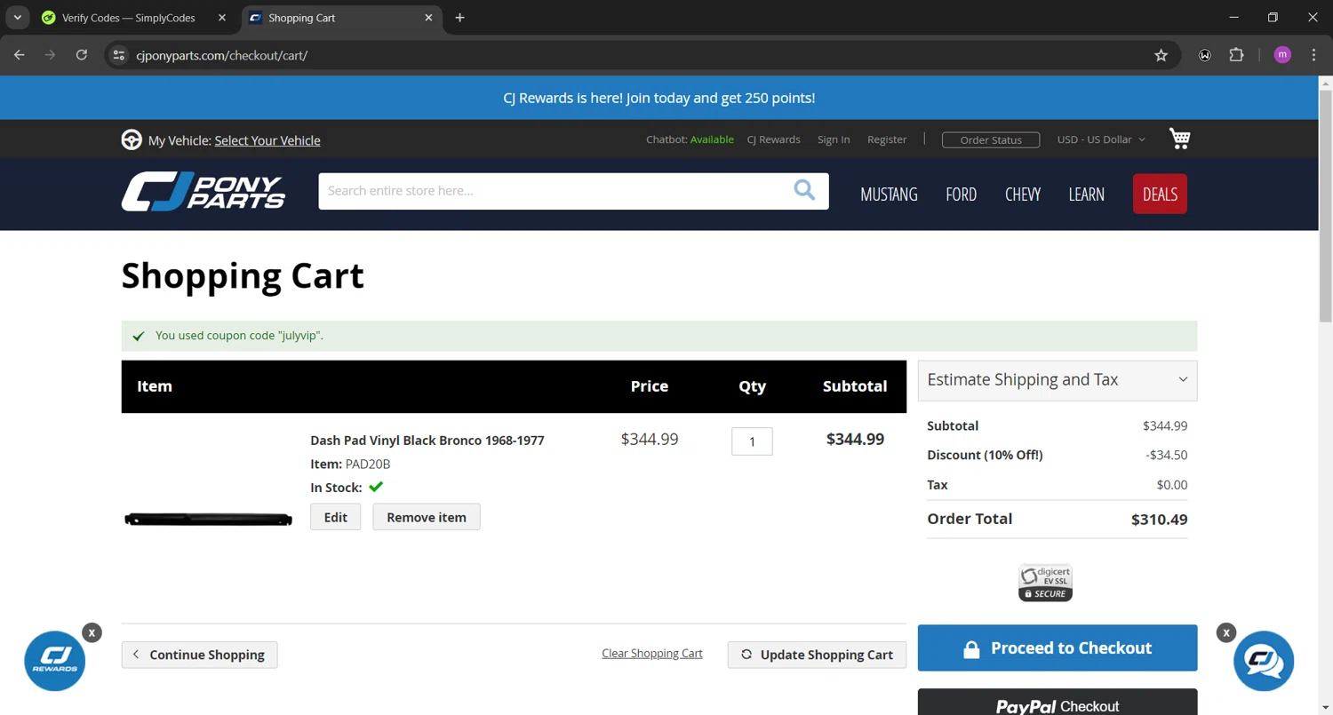 CJ Pony Parts Coupons 5 Off October 2024