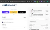 CK Bradley coupon verification screenshot