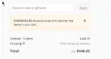 CK Bradley coupon verification screenshot