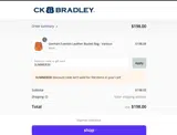 CK Bradley coupon verification screenshot