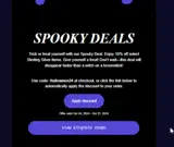 Halloween24 coupon verification screenshot