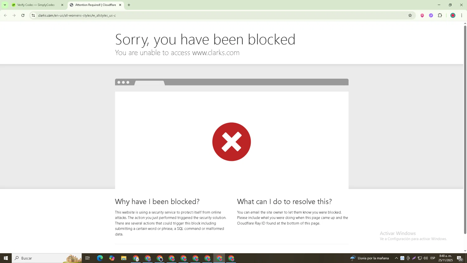 Clark's promo code screenshot showing code buymore applied at Clark's checkout page. Uploaded by SimplyCodes community member Robert_Williams on Nov 25, 2025