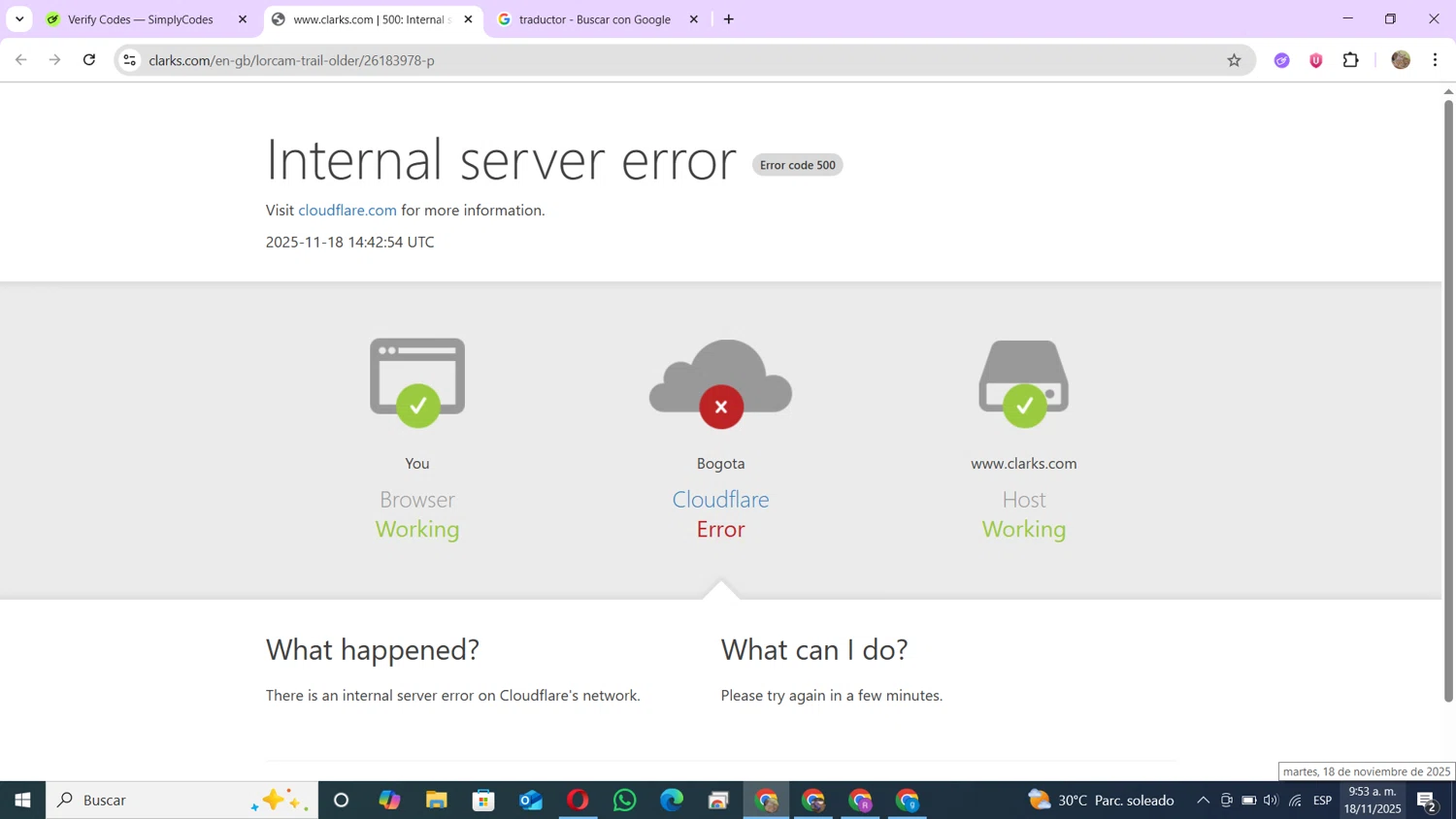 Clark's promo code screenshot showing code black25 applied at Clark's checkout page. Uploaded by SimplyCodes community member andres100 on Nov 18, 2025
