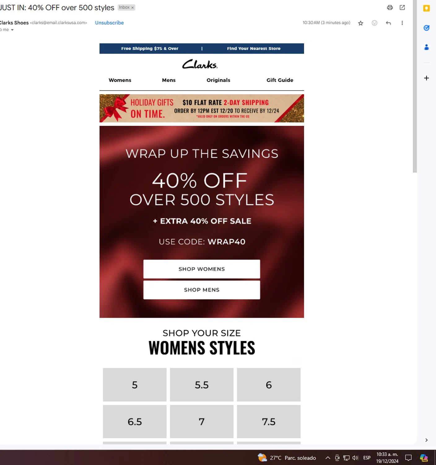 Clarks 20 coupon deals