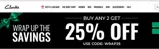 WRAP25 coupon verification screenshot