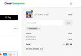 WELCOME10 coupon verification screenshot