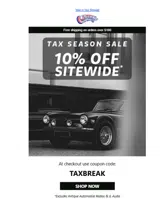 ClassicCarStereos.com coupon verification screenshot